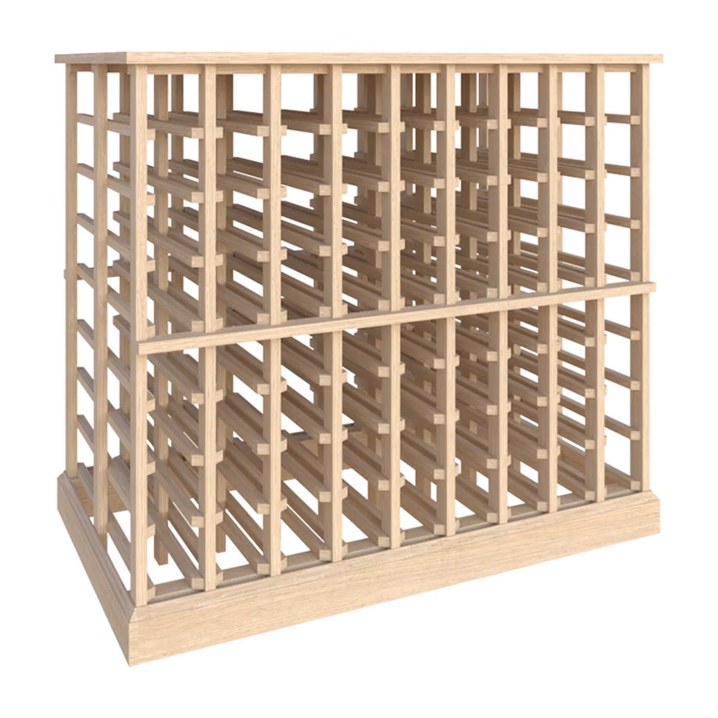 MyWineNest Double Deep Island Wine Rack