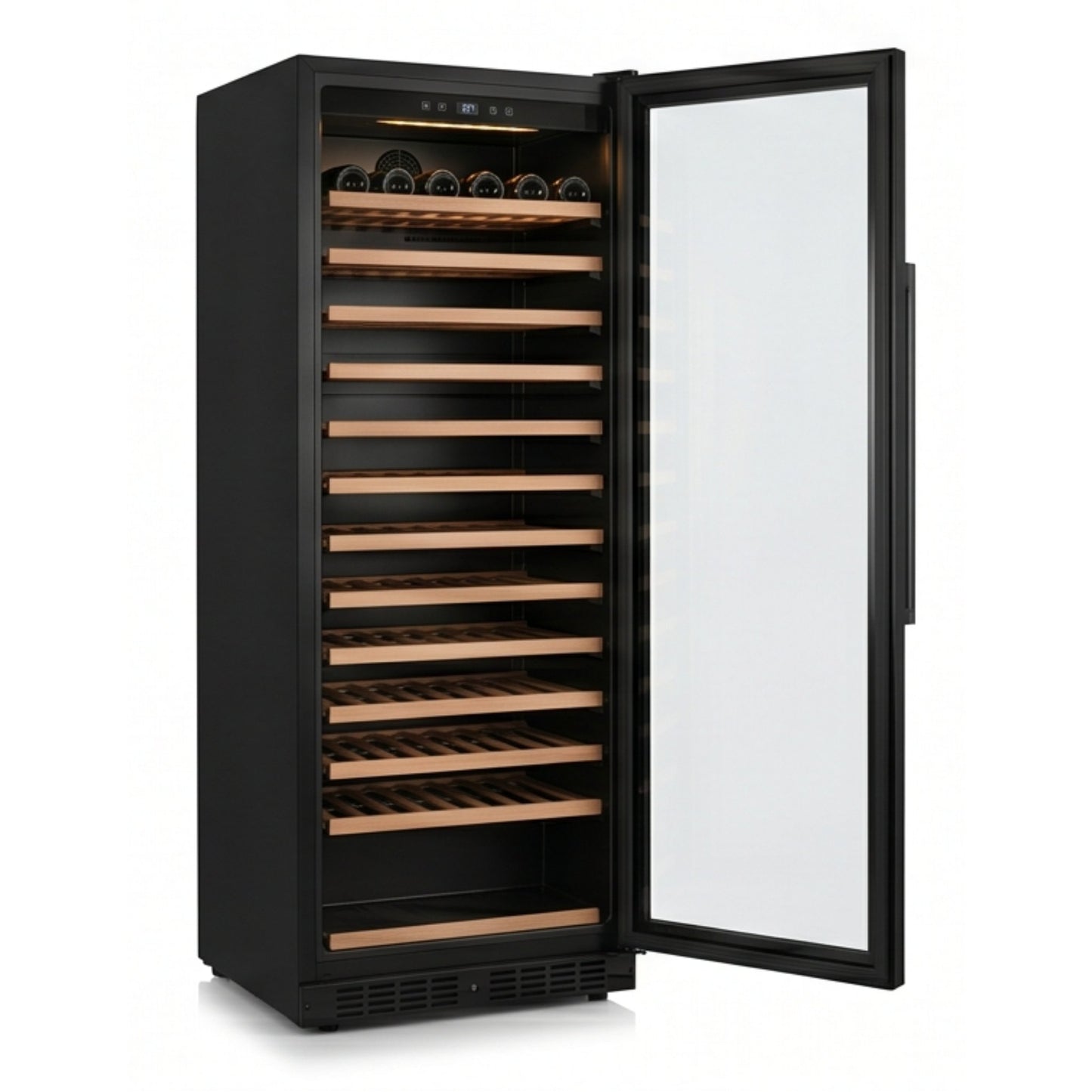 MyWineNest W100 Single Zone Wine Cooler | 164-Bottle Luxury Cabinet